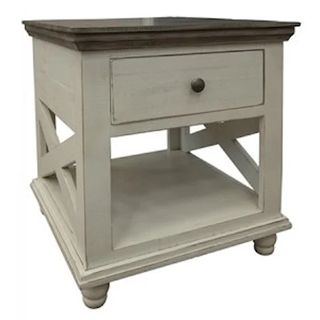 Relaxed Vintage 1-Drawer End Table